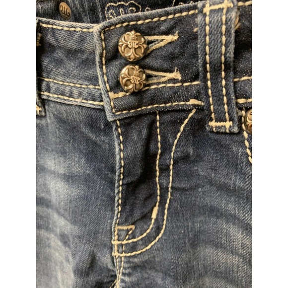 Miss Me Juniors Ladies 27 Jeans Boot Distressed JP4009-2R FS Benefits Charity - Picture 3 of 11